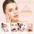 Pimoys 6 Pieces Powder Puff Face Triangle Makeup Sponge, Soft Velour Puffs for Loose Powder Setting Blender Tool