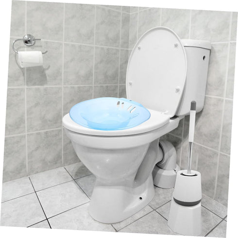 Postpartum Care Sitz Bath Basin for Toilet Seat Comfortable Hip Soak Bowl for Women and Pregnant Blue Use in Home