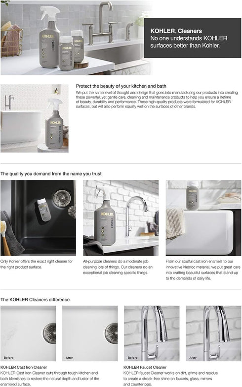 Kohler K-23726-NA Drain Treatment for Effective Drain Cleaning