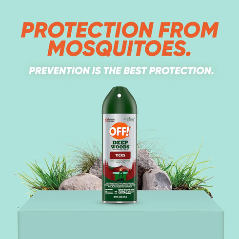 OFF! Deep Woods Insect Repellent Aerosol | Bug Spray with Long Lasting Protection, 6 oz