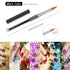 Honoson 5 Pieces Nail Art Brush Set - Acrylic Nail Brush for 3D Flower, DIY Salon Manicure Pen, Sizes 4, 6, 8, 10, 12