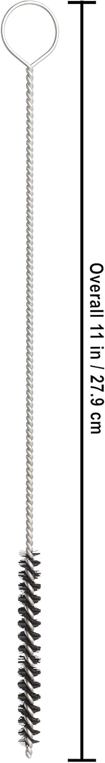 Redecker Nylon Hair Gripping Brush 11 inches - Sturdy Wire Handle, Made in Germany, Hanging Loop for Storage