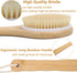 OWIIZI Back Scrubber Brush for Shower - Large Area Deep Cleanse Bath Brushes with Bamboo Long Handle