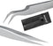 Sivote Eyelash Tweezers, 2-Pack, Stainless Steel Lash Tweezers for Eyelash Extensions, Matte Silver