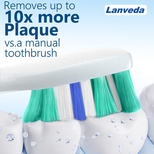 Toothbrush Replacement Heads for Philips Sonicare, C2 Brush Heads Compatible with ProtectiveClean 4100, 8 Pack