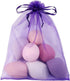 100pcs Organza Pouch Bag Drawstring 6"x9" 16x22cm Strong Gift Candy Bag for Jewelry Party Wedding Favor (Purple)