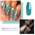 senvenski Teal Gel Nail Polish Kit - UV/LED Soak Off Nail Art Set with Blue Glitter, Manicure Gift Kit for Women