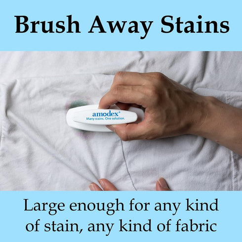Amodex Laundry Brush for Stains on Clothes, Soft Bristled Brush for Stain Removal with Amodex Stain Remover