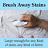 Amodex Laundry Brush for Stains on Clothes, Soft Bristled Brush for Stain Removal with Amodex Stain Remover