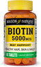 Mason BIOTIN 5000MCG, 60 per bottle