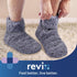 REVIX Microwavable Booties and Feet Warmers for Women & Men, Microwave Heated Foot Warmer with Flaxseed Moist Heat