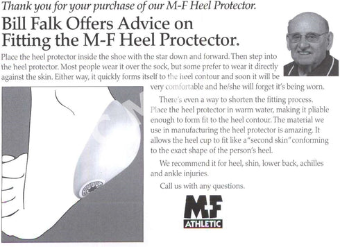 Athletic Plastic Heel Protector Cups - Heat Moldable Regular W7.5+/M6+ Box Pair