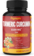 Turmeric Curcumin Capsules - 8100mg, 150 Pills for Immune, Joint, Digestive Support with Ashwagandha