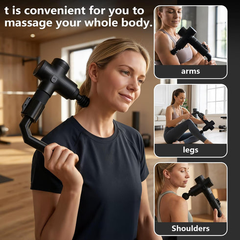 JcoGel Massage Gun Holder Extension Handle for Enhanced Back Massage, Compatible with Hypervolt Compatible Attachment