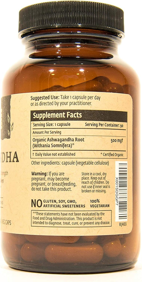 ISHA Ashwagandha Supplements - 90 Veg Caps, Natural Herbal Supplement, 500 mg each