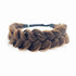TOECWEGR Synthetic Hair Braided Headband - Classic Wide Strands Wedding Fluffy Braids Wig Band for Women