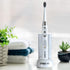 Solo Electric Toothbrush with 10 Brush Heads + 1 Interdental, Charcoal Bristles, Rechargeable, 3 Brush Modes