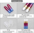 14Pcs 10ml Rose Blue Gradient Color Spray Bottles, Glass Vials for Perfume, Refillable Makeup Travel Fine Mist Sprayer