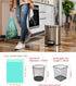 AYOTEE Compostable Trash Bags, 4 Gallon Drawstring, 100 Counts, Ultra Strong Unscented for Bathroom, Kitchen, Car, Pet