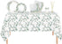 Set 24 Oojami Floral Party Supplies for Eucalyptus Greenery Plates, Cups, Napkins, Straws & Table Covers, Disposable