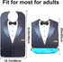 Machine Washable Bow Tie Adult Bibs for Men - Crumb Catcher Design