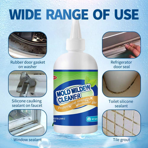 Mold Mildew Cleaner Gel, Household Cleaner for Wall Tiles Grout Sealant Bathroom Cleaning - 8 Fl.Oz (Pack of 1)
