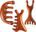 Ujukoxc Wooden Scalp Massager, 3-Piece Set for Stress Relief and Scalp Care, Portable