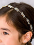 SWEETV Flower Girl Hair Accessories for Wedding, Headband Girls Headpiece Crystal Hair Pieces