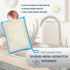 Whiffkitch Bamboo Fiber Kitchen Sponges, Washable Non Scratch Dish Sponge Set for Dishes & Countertops, 4-Pack