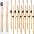 Sieral 24 Pcs Toothbrushes, Extra Soft Bristles Wooden Bamboo, Individually Wrapped for Kids and Adults, Travel Friendly