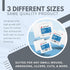 Dealmed 3’’ x 3’’ Sterile Gauze Pads, 100 Count, Disposable and Individually Wrapped for First Aid