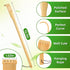 Renook Back Scratcher, Bamboo Wood Massager, 16.5" Long Self-Massager for Instant Relief from Itching, 4-Pack