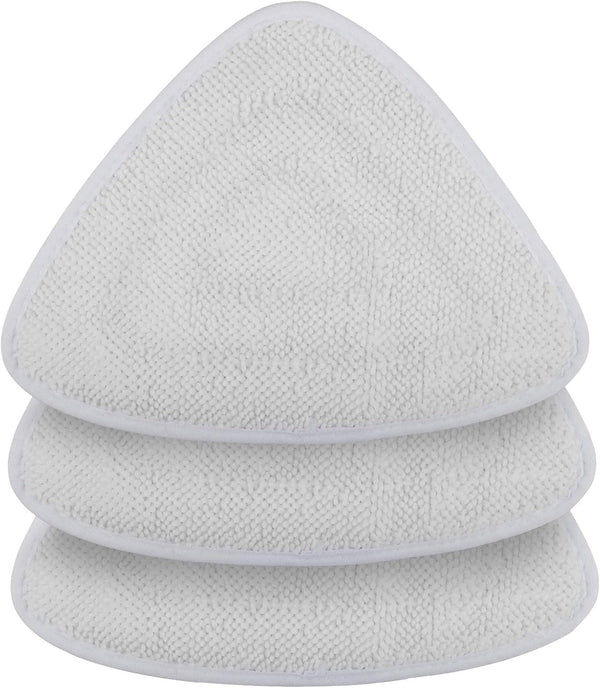 VCLENA 3 Pack Microfiber Steam Mop Replacement Refill Refills Triangle Mop Pads Fit