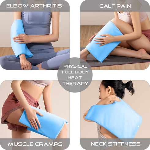 Settings (12"x 15") Boncare Vinyl Small Heating Pad NO Auto Shut Off for Back Pain Relief and Cramps, High and Low
