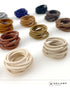 Heliums Small Hair Ties - Dark Brown, No Damage Mini 1 Inch Reusable 2mm Elastics for Thin Hair and Kids, 48 Count