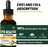 Verdeherb Bilberry 2oz Eyebright Herb Eye Health Drops, & Lutein Liquid Extract Herbal Supplement for Eye Strain Relief