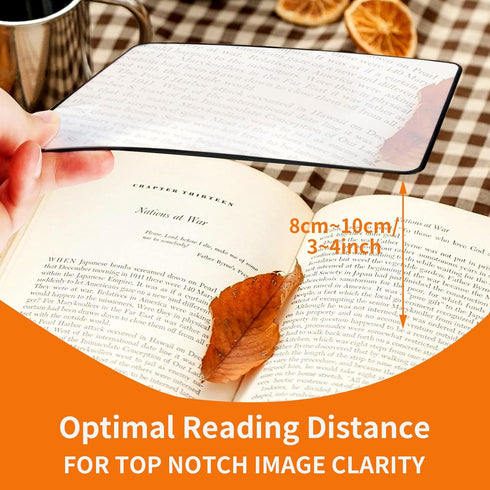 Wahijihe 4Pcs Sheet,3X 4.72 6.69in Page Magnifying Lightweight Handhold Full Page Magnifier for Seniors and Low Vision
