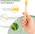 Tetragonal tree 20 Count Set Bamboo Toothbrushes - BPA Free Soft Bristles Natural Toothbrush - Biodegradable