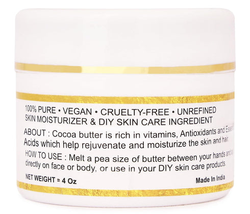 Organic Raw African Shea Butter, 100% Pure & Unrefined, Skin Moisturizer for Face, Body & Hair, 1 LBS