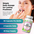NutraPep Body Deodorizing Supplement - Odor Eliminator & Internal Deodorant Pills for Fresh Breath Skin Health & Detox