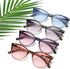 100 CLASSIC 4-Pack Trendy Colored Lens Cateye Reading Glasses for Women - Spring Hinges Fashion Eyeglasses (1.25x)