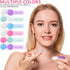 12 Pack Colorful Cute Contact Lens Case Bulk Box - Holder Container Soak Storage Kit in 6 Colors