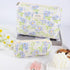 Quilted Cotton Cosmetic Bag, 2Pcs Large Makeup Pouch for Women, Aesthetic Floral Toiletry Bag Gift