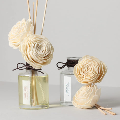 Aronica Bedroom Flower Decor with Vase - Air Fresheners for Home, Floral Decor, Fall Oil Diffuser, Apartment Essentials