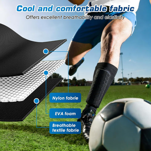 Oeedsns 2026 New Shin Guards Pads Socks for Skiing, Shin Pads for Youth Adult Ski Shin Guards Calf Compression Sleeve