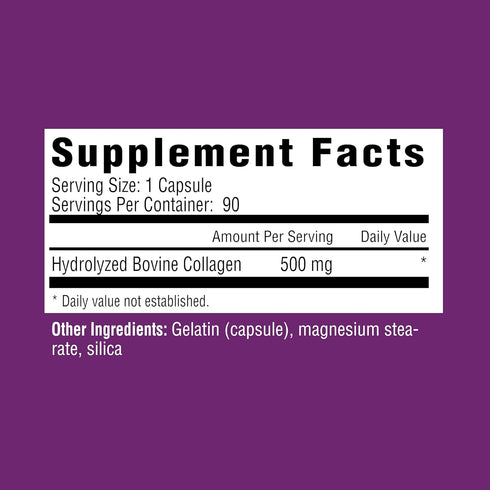 Rejuvicare 90 (N8745) Super Collagen Capsules for Beauty, Healthy Joints, Hair, Skin, & Nails, Servings, Multi