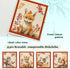 LARTSFRO 4 Pack Cute Animal Swedish Dishcloths for Kitchen Cloths Towels, Cute Deer Fox Owl Squirrel Autumn Farm House