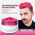 Rose Red Temporary Hair Dye, Natural Washable Hair Color Wax for Women, Men, Kids, Party Cosplay Halloween