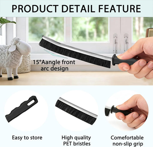 Set, 12-Pack Crevice Cleaning Brush Hard Bristle Gap Scrubber Tools for Bathroom Grout, Window Tracks & Shower Doors