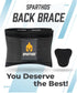 Sparthos Back Brace for Lower Back Pain, Immediate Relief from Sciatica, Herniated Disc, Breathable Design for Work